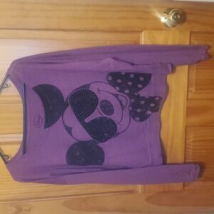 Disney Mickey Mouse lightweight sweatshirt with studded sunglasses Sz M